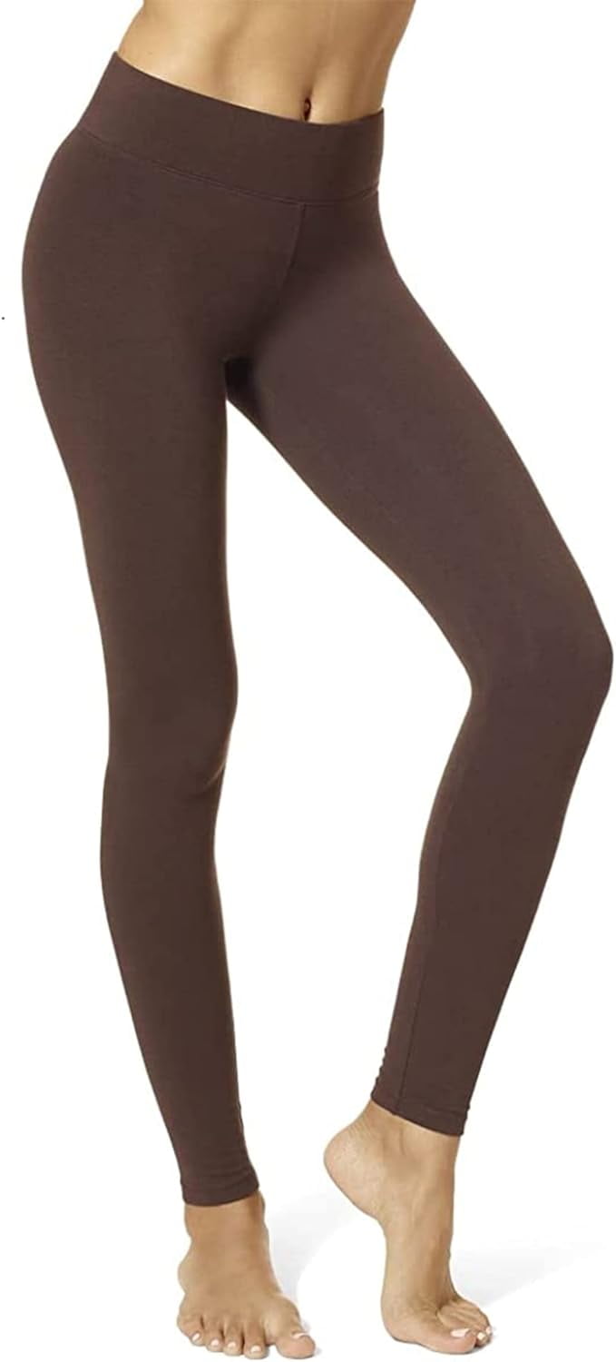 HUE Women's Cotton Ultra Legging with Wide Waistband X-Large