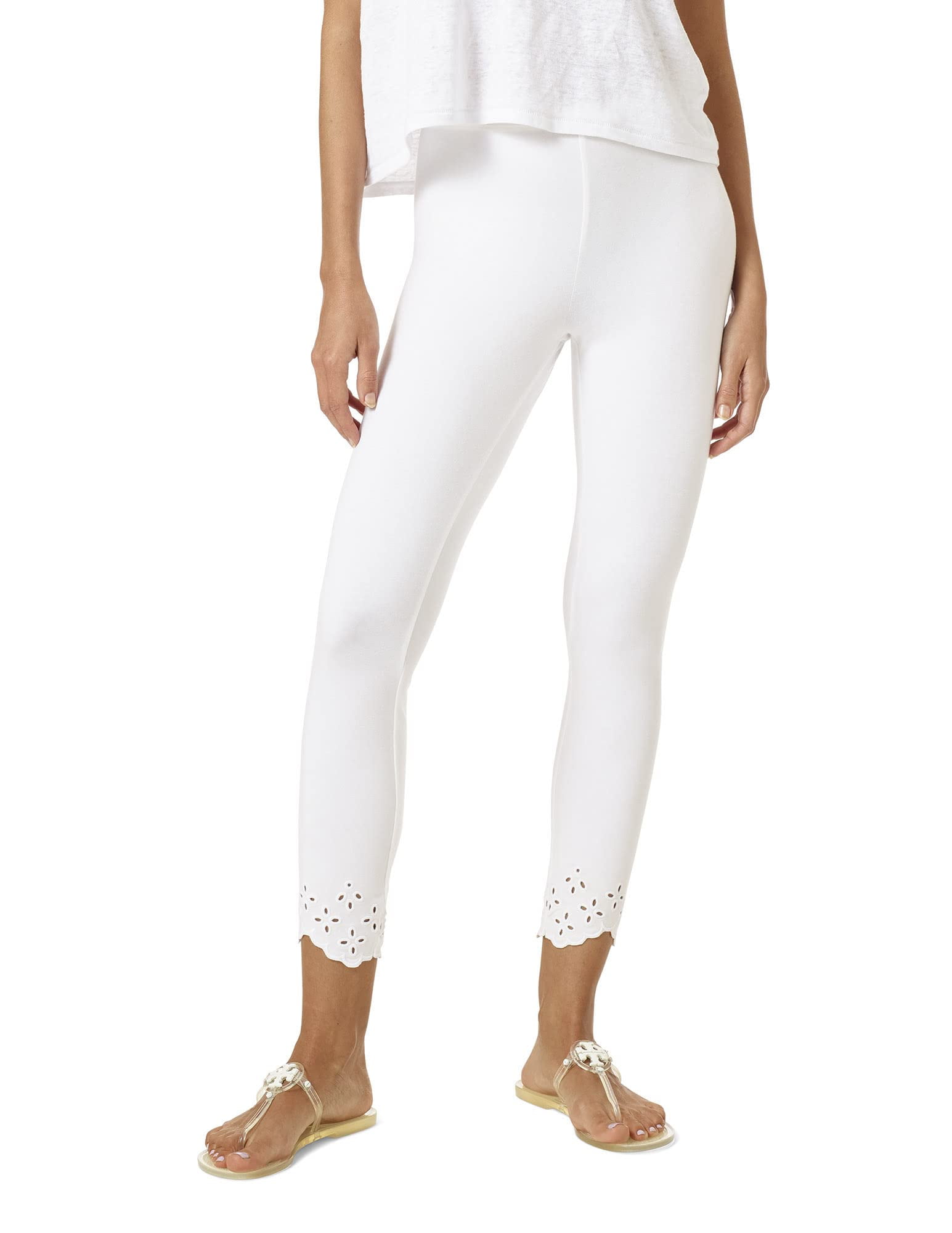 Leggings With Pockets HUE Capris De Mezclilla Con Abertura En El