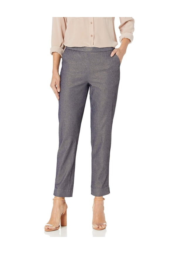 Women's Gold Metal Jaquard Leggings, Small