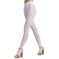 thumbnail image 1 of HUE Women�s Opaque Sheer to Waist Tights, White, 1, 1 of 6