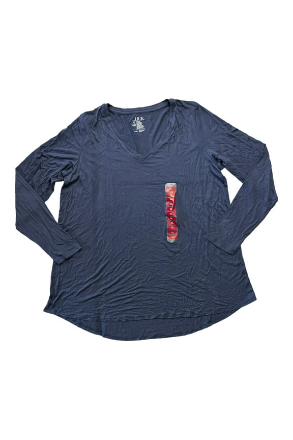 Women's Ultra Soft Long Sleeve V-Neck High-Low Legging Tee