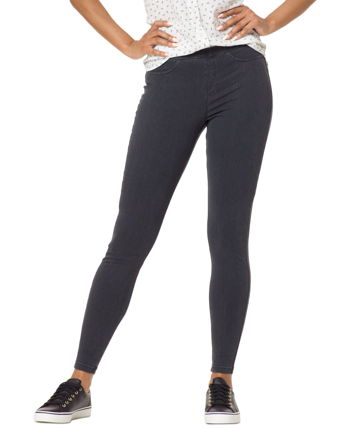 HUE Womens Classic Stretch Denim Leggings 