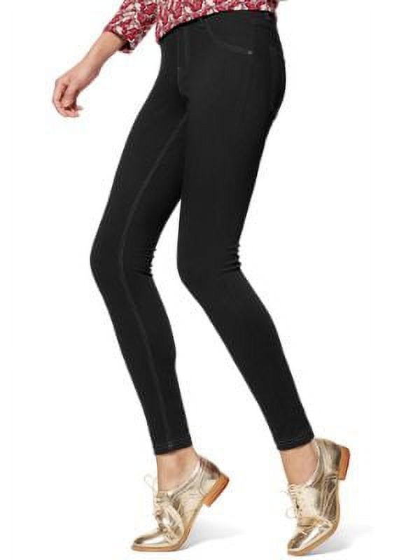Hue black denim leggings discount