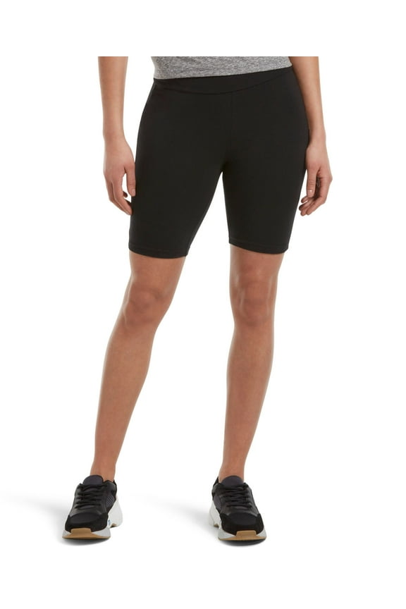 Womens Essentials High-Rise Bike Shorts,Black,XXX-Large