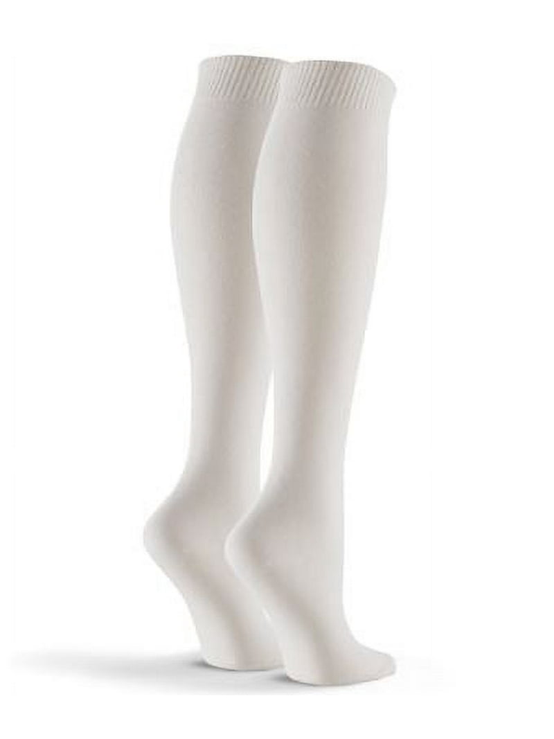 HUE Women's Cotton Blend Flat Knit Knee High Multipack Socks