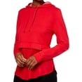 thumbnail image 1 of HUE Womens Layered Look Shirttail Hoodie,Cupid,X-Large, 1 of 1