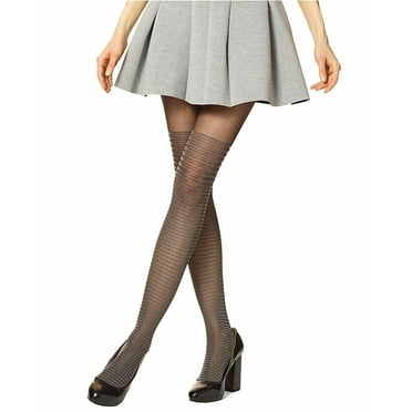 HUE Womens Shimmer Stripe Tights;M/L