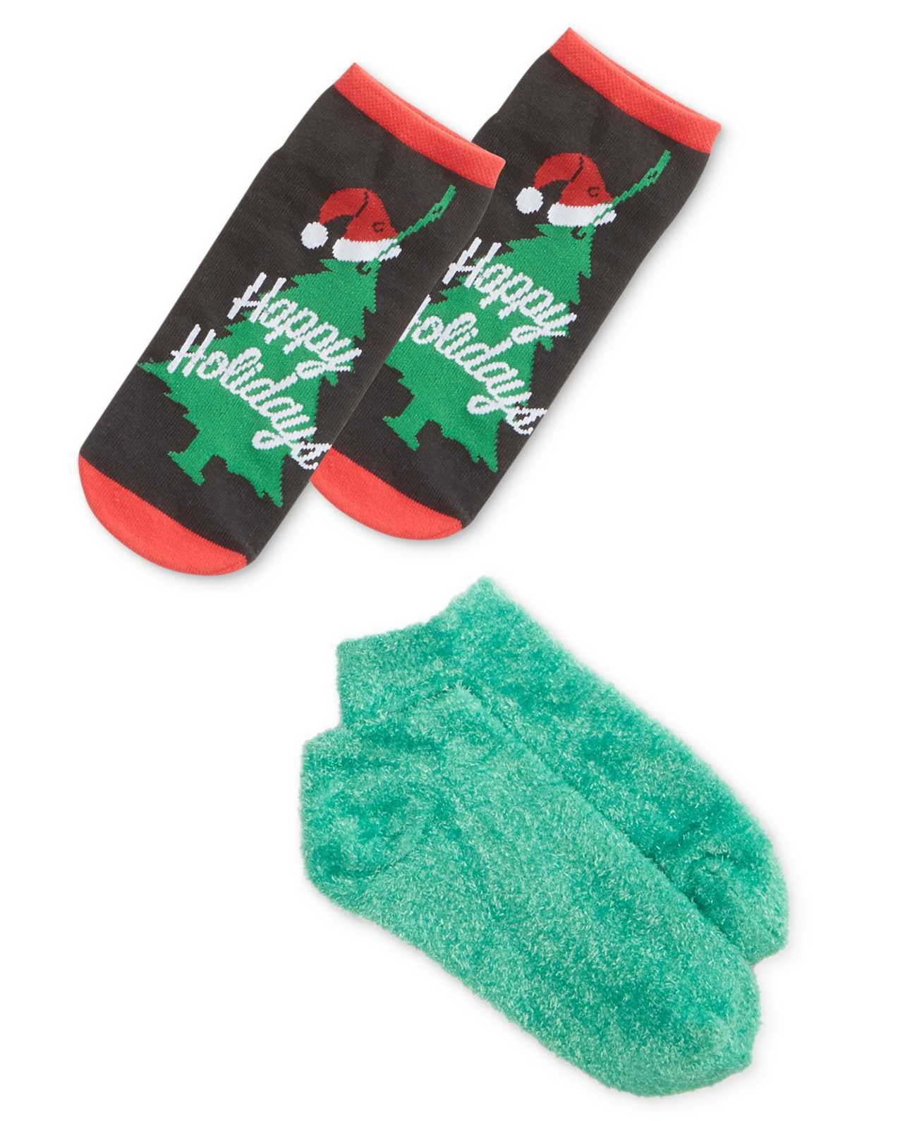 HUE Womens Ultra Comfy Xmas Festive Design Ankle Socks Gift Box