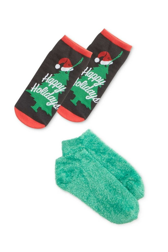 Womens Ultra Comfy Xmas Festive Design Ankle Socks Gift Box Set 1 Pair