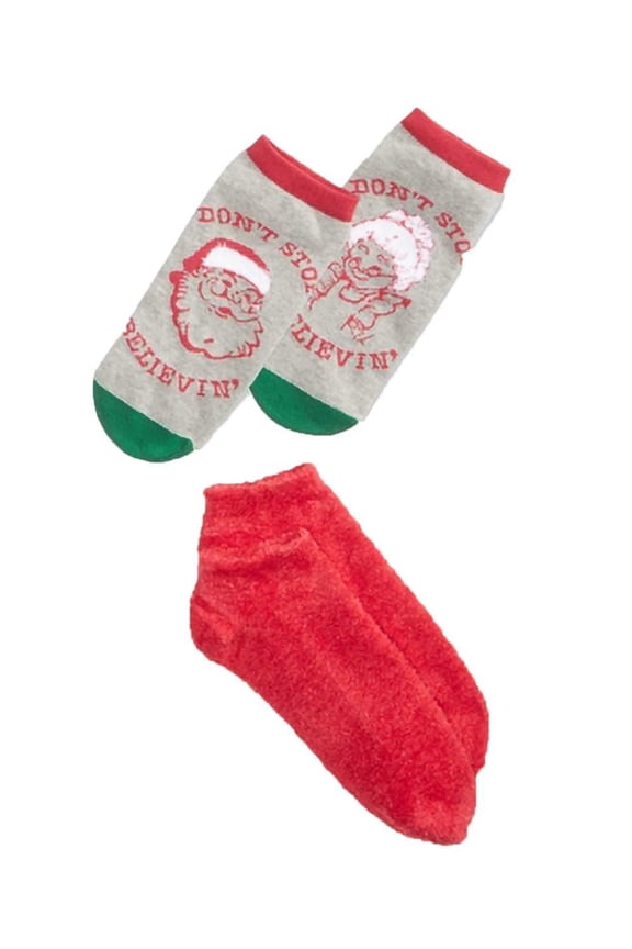 Womens Ultra Comfy Xmas Festive Design Ankle Socks Gift Box Set 1 Pair