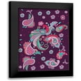 thumbnail image 1 of HUE and MI and Sangita 11x14 Black Modern Framed Museum Art Print Titled - Peacock, 1 of 5