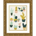 thumbnail image 1 of HUE and MI and Sangita 14x18 Gold Ornate Wood Framed with Double Matting Museum Art Print Titled - Cactus On The Window Cill, 1 of 4