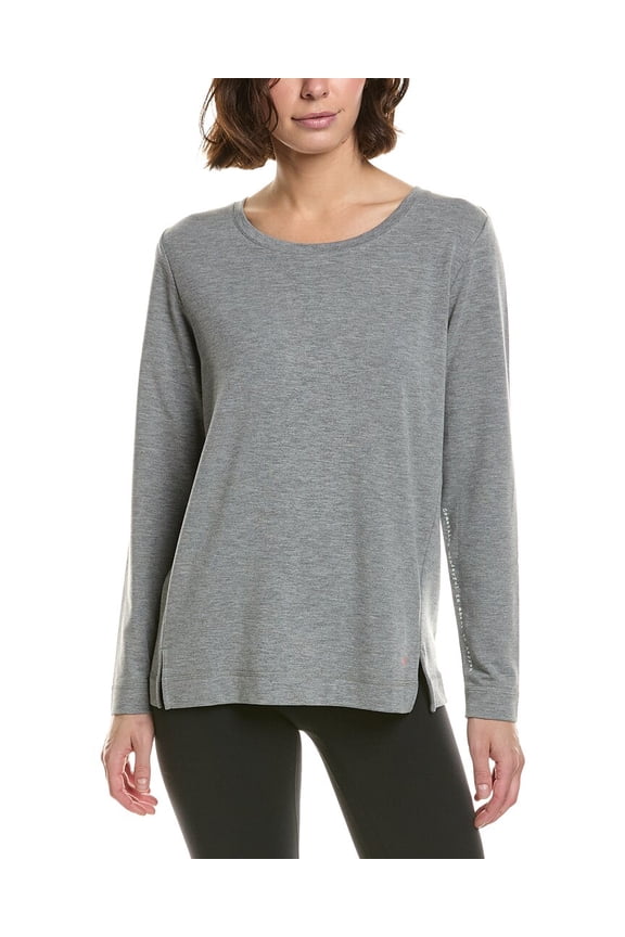 womens Heather Basic Lounge T-Shirt, s, Gray