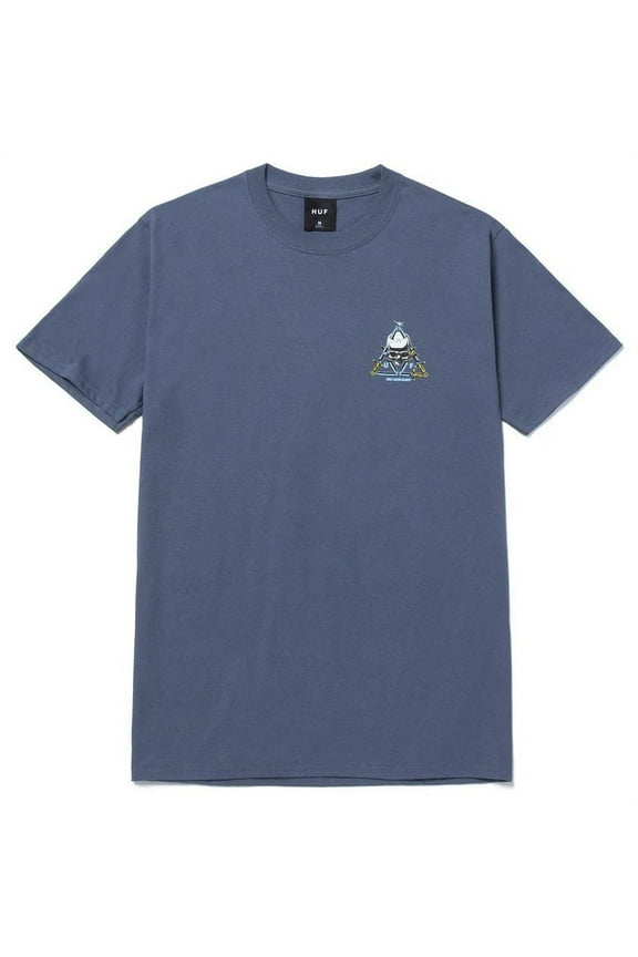 Men's Blvd Triple Triangle Graphic Tee T-Shirt - Slate (Small)