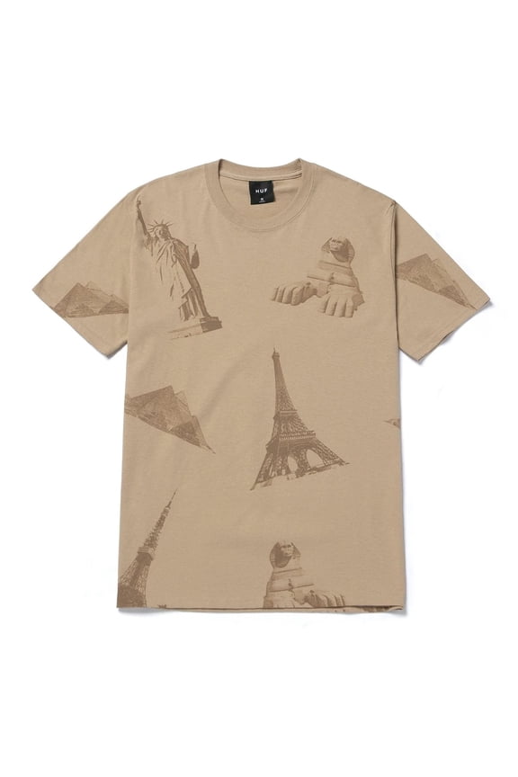 Men's Landmarks Tee T-Shirt - Tan (Small)