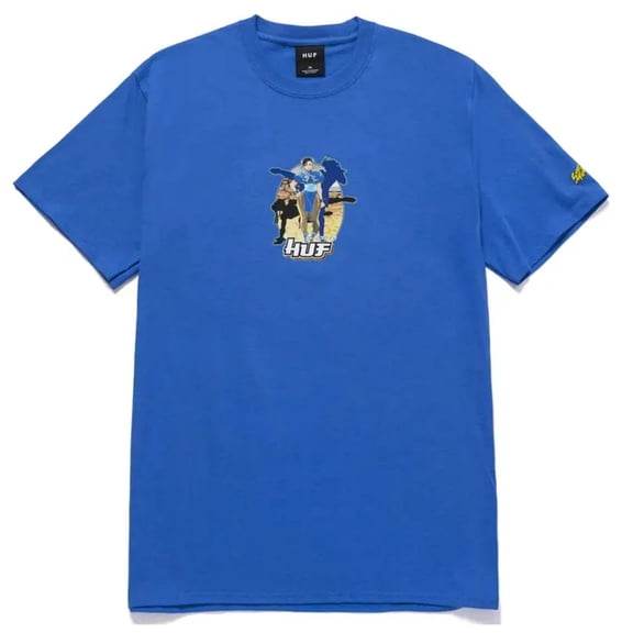 HUF Men's X Street Fighter II Short Sleeve Tee T-Shirt (Small, Chun-Li)