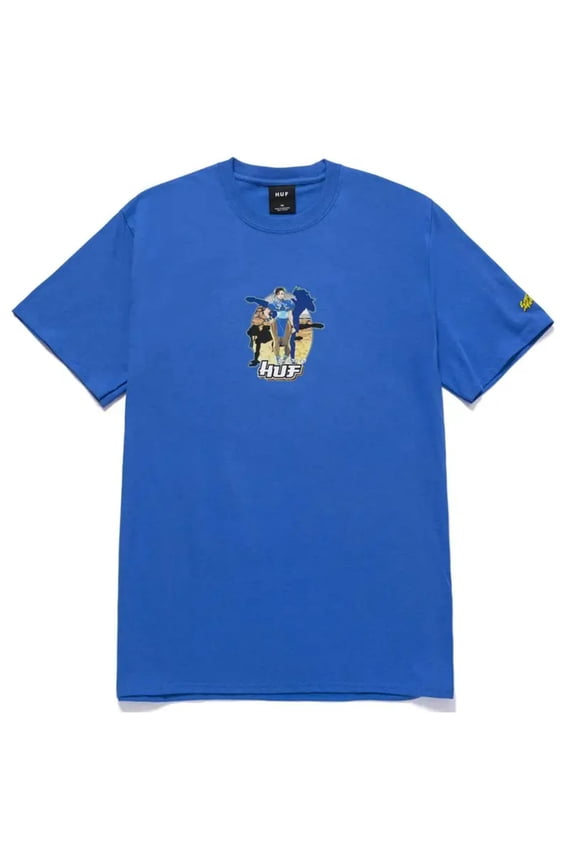 Men's X Street Fighter II Short Sleeve Tee T-Shirt (Small, Chun-Li)