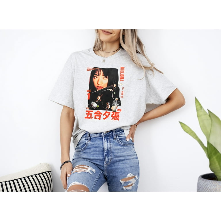 HUF x Kill Bill Gogo Yubari camiseta negra Unisex T Shirt T Shirt Beautiful. Walmart