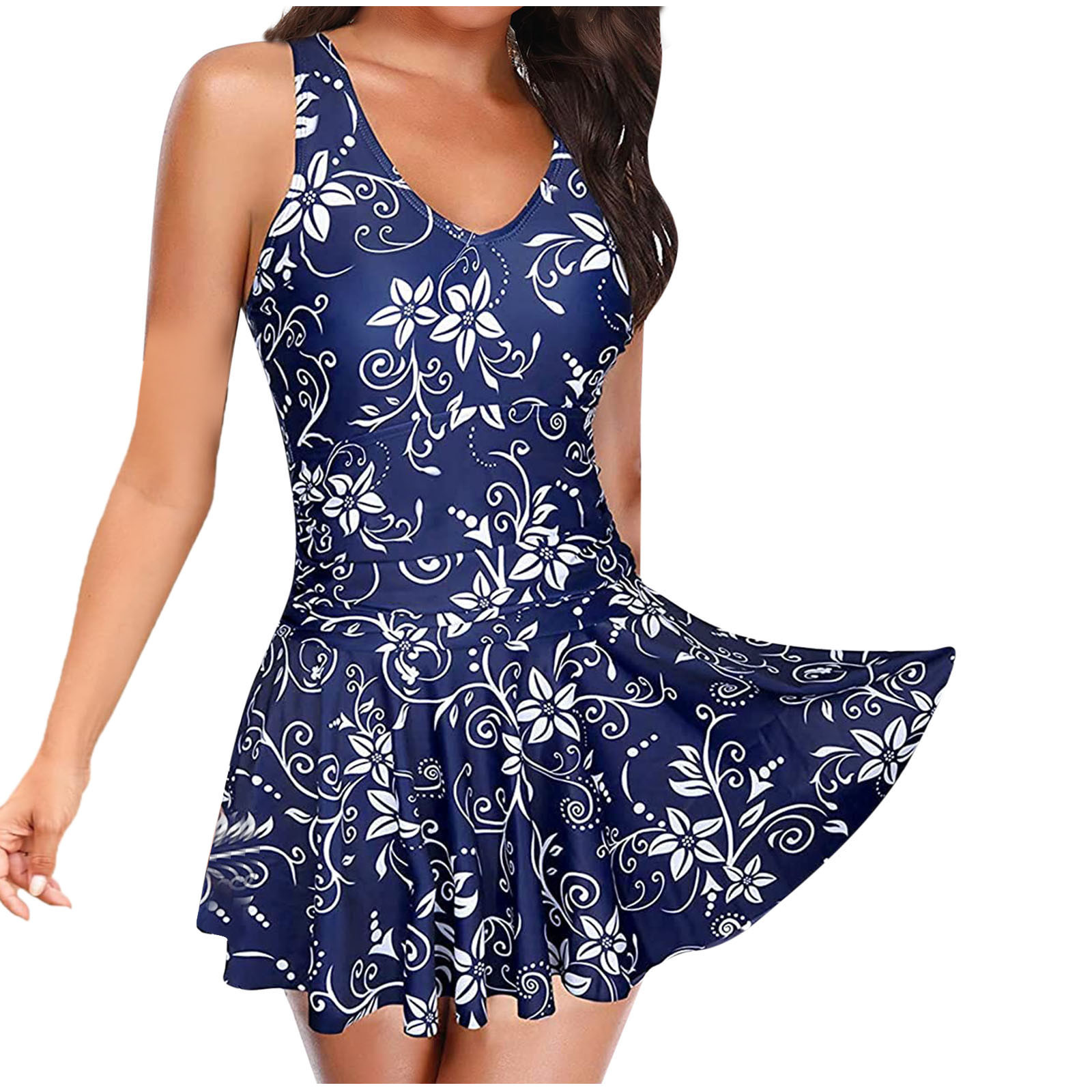 HUFAKC Swim Suits For Women 2024 Tummy Control Clearance Bikinis For