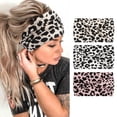 thumbnail image 1 of HUFTGOLD 3 Packs Wide Headbands for Women, Headwrap Boho Yoga Turban Hair Accessories, Leopard Print, 1 of 5