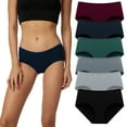 thumbnail image 1 of HUG YOURSELF Women's Cotton Underwear Soft Hipster Stretch Breathable Panties for Women,6 Pack(L,Vintage), 1 of 7