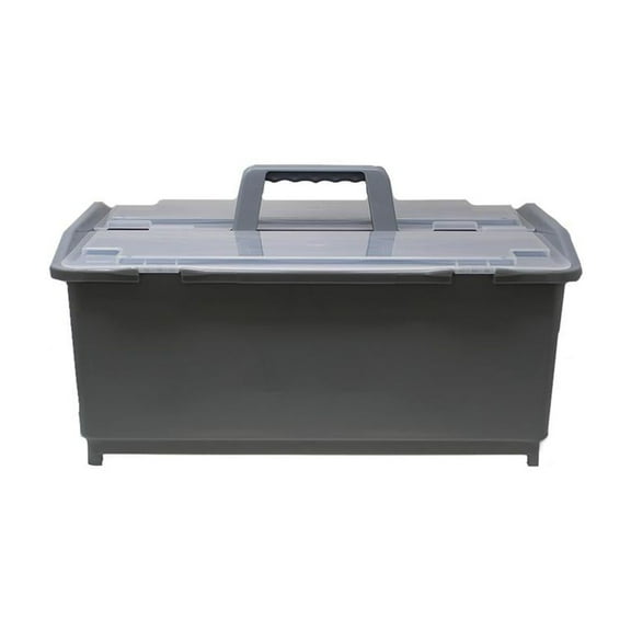 HUGE Tote Storage Caddy with Lids for Cleaning Supplies Tools Equipment Handle