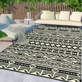 HUGEAR Reversible Straw Mats, 8'x10' Outdoor Plastic Rug, Waterproof ...