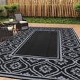 thumbnail image 1 of HUGEAR Outdoor Rugs Clearance 6'x9' Waterproof Patio Rugs Area Rugs Plastic Straw Rugs, Camping RV Rugs for outside, Balcony, Pool, Deck Rug, 1 of 5