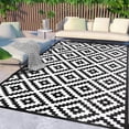 thumbnail image 1 of HUGEAR Outdoor Rugs on Sale Clearance 5'x8' Waterproof Patio Rugs Plastic Straw Rugs Camping Rugs, Porch,Deck Rugs, RV Rugs for outside, 1 of 5