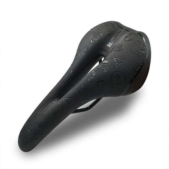 HUGEOAKS Comfort Bike Seat for Women and Men, Waterproof Bicycle Seat with Shock-Absorbing Ball and Memory Foam, Bicycle Saddle for Exercise/Mountain/DH/BMX/Road Bike