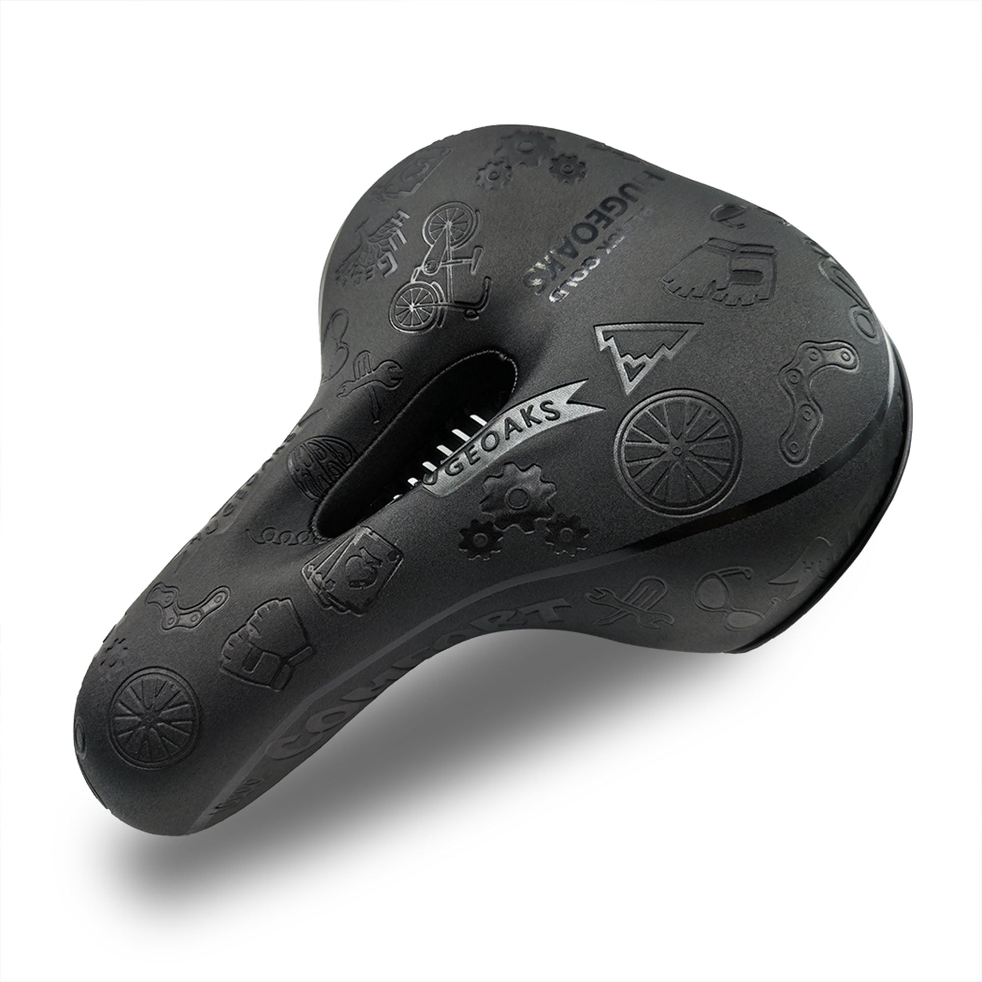 HUGEOAKS Comfort Bike Seat for Women and Men, Waterproof Bicycle Seat with  Shock-Absorbing Ball and Memory Foam, Bicycle Saddle for  Exercise/Mountain/DH/BMX/Road Bike - Walmart.com