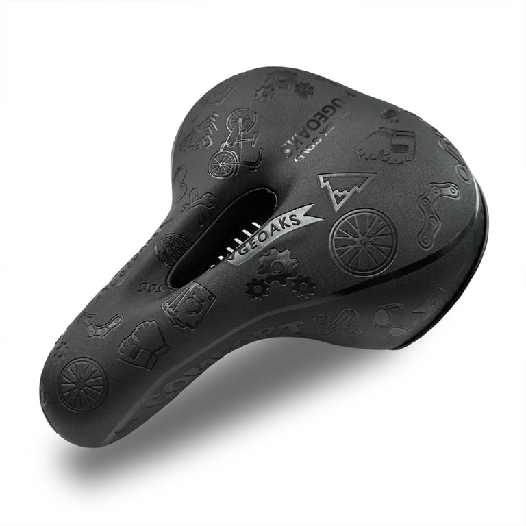 HUGEOAKS Comfort Bike Seat for Women and Men, Waterproof Bicycle Seat with  Shock-Absorbing Ball and Memory Foam, Bicycle Saddle for  Exercise/Mountain/DH/BMX/Road Bike - Walmart.com