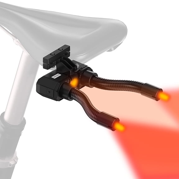 HUGEOAKS Smart Bike Tail Light, Adjustable Light Width, Brake Sensing, for Night Riding/Cycling Safety