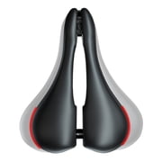HUGEOAKS Width Adjustable Bicycles Seat, Comfortable Bike Seat with Thick Memory Foam, Bicycle Saddle Suitable for Mountain/Road /City/Stationary Exercise/Indoo