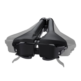 HUGEOAKS Width Continuously Adjustable Bike Seat - Comfortable & Prostate Friendly Bicycle Saddle for Mountain Bikes, Road Bikes, City Bikes & Exercise Bikes