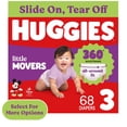 thumbnail image 1 of Huggies Little Movers 360° Pull On Diapers with 360° Waistband, Size 3 (16-28 lbs), 68 Count (Select for More), 1 of 12