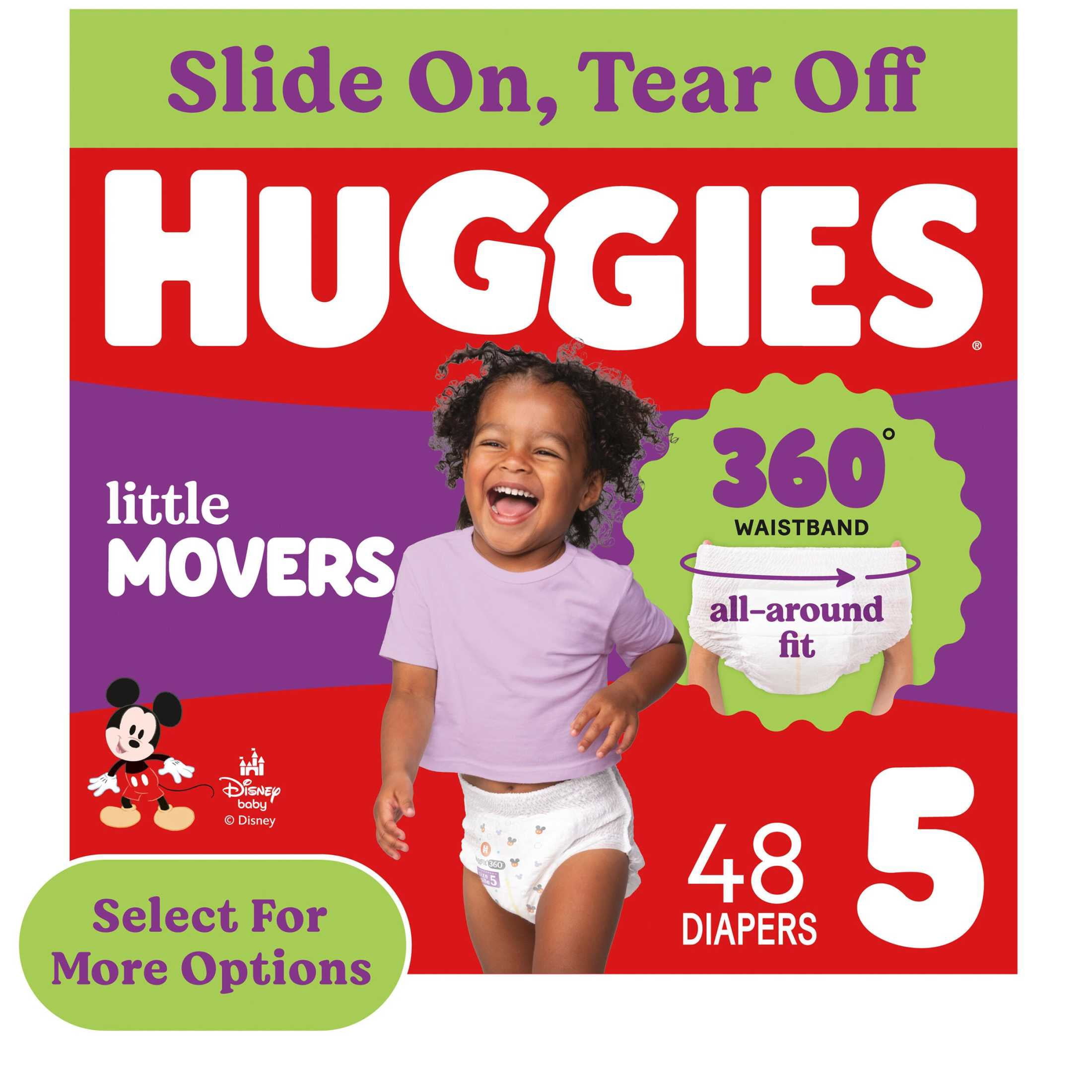 Huggies Little Movers 360° Pull On Diapers with 360° Waistband
