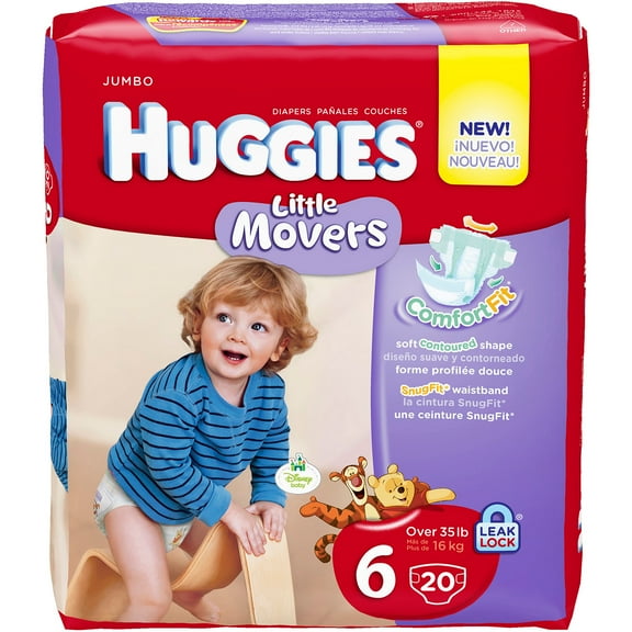 HUGGIES - Little Movers Diapers Jumbo Pack (Choose Your Size)
