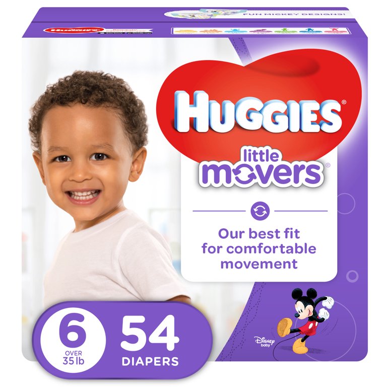 Huggies Little Movers Plus Diapers Size 3, 198count, 46 OFF