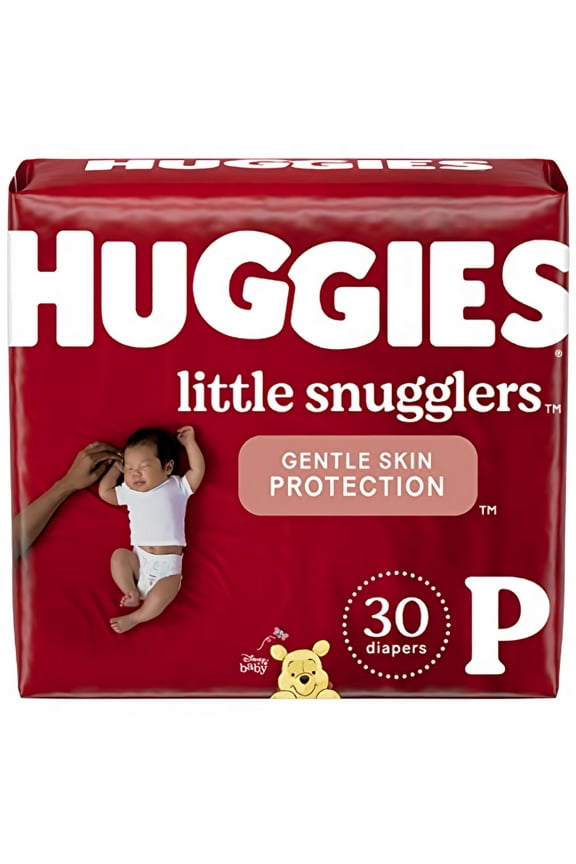 Little Snugglers Baby Diapers, Size Preemie, 30 Count