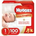 thumbnail image 1 of HUGGIES Little Snugglers Diapers, Size 1, 100 Count, 1 of 13