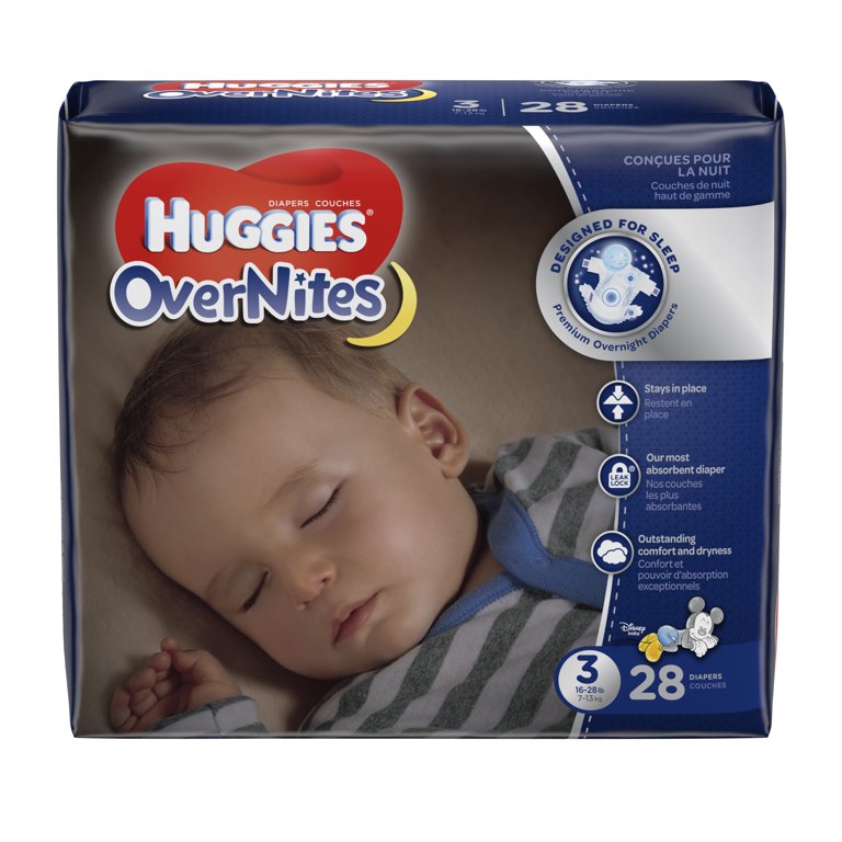 HUGGIES OverNites Diapers (Choose Size And Count), 56 OFF