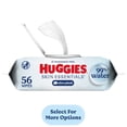 thumbnail image 1 of Huggies Skin Essentials Hypoallergenic Baby Wipes, Sensitive Wipes, 1 Pack, 56 Wipes, 1 of 11