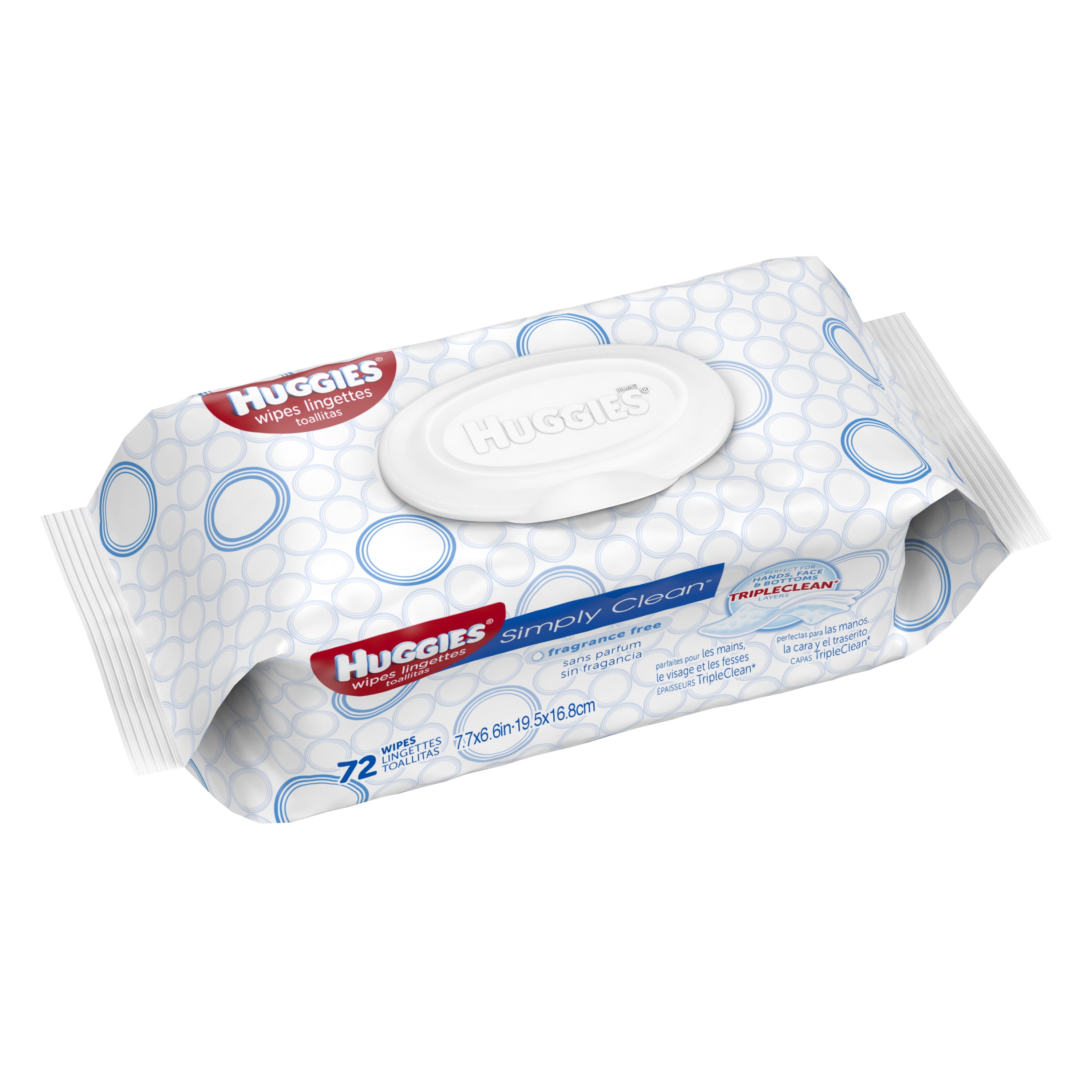HUGGIES® Simply Clean® Wipes, 72 sheets, (Pack of 3)