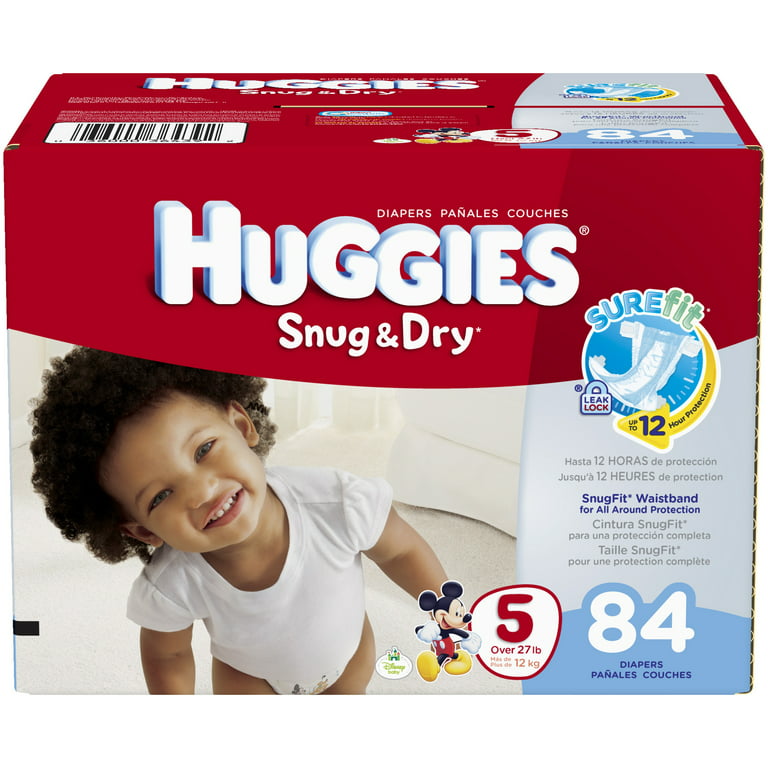 HUGGIES Snug & Dry Diapers, (Choose Your Size)