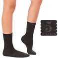 thumbnail image 1 of HUGH UGOLI Kids School Uniform Bamboo Dress Socks, 5 Pairs, 6-8 Years, Charcoal, 1 of 6