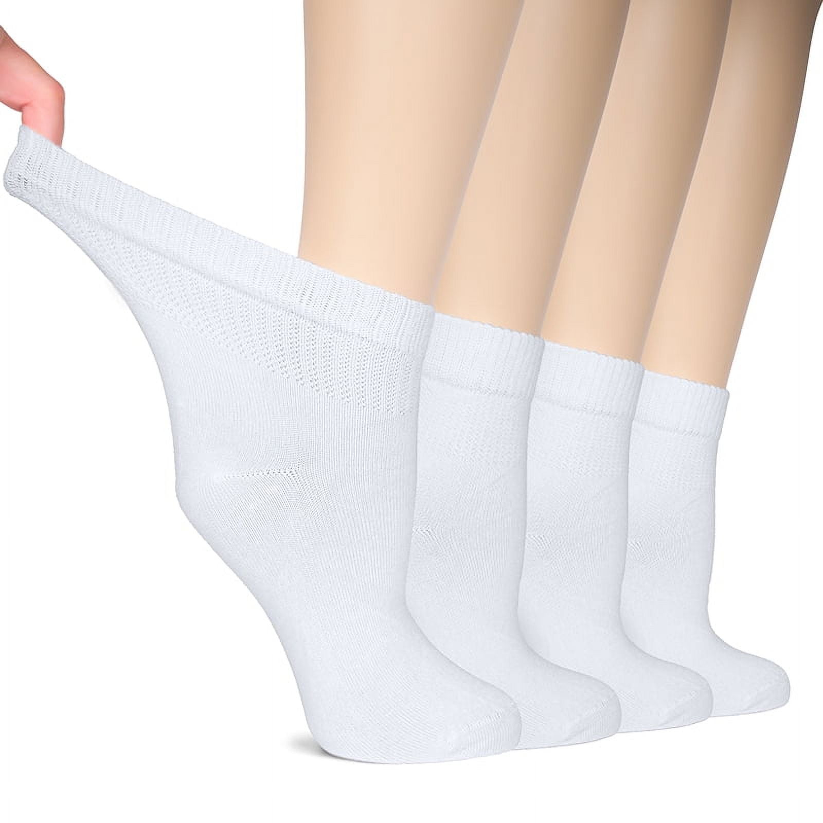 Hugh Ugoli Women Diabetic Ankle Socks, Super Soft & Thin Bamboo Socks 