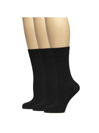 Plus Size 3pk Diamond Trouser Socks, Black, 1SZ - Ashley Stewart