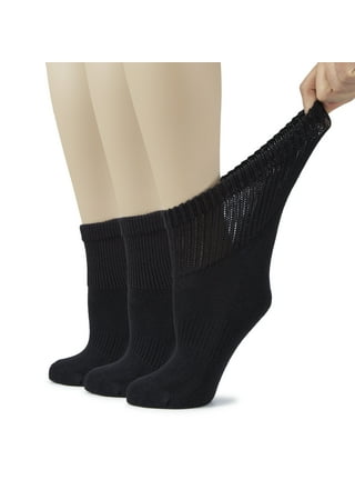 No nonsense Women's Cotton Basic Cuff Sock 3 Pair Pack, One Size 