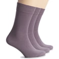 thumbnail image 1 of HUGH UGOLI Wool Socks for Women | Soft, Comfy, Warm Winter Crew Socks | Cozy Boot Socks, Comfort Seam & Non Binding, 3 Pairs, Amethyst Purple, Shoe Size: 9-12, 1 of 5